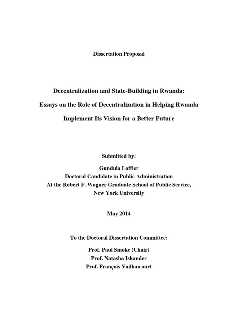 what is decentralization in government Proposal for the decentralization of public